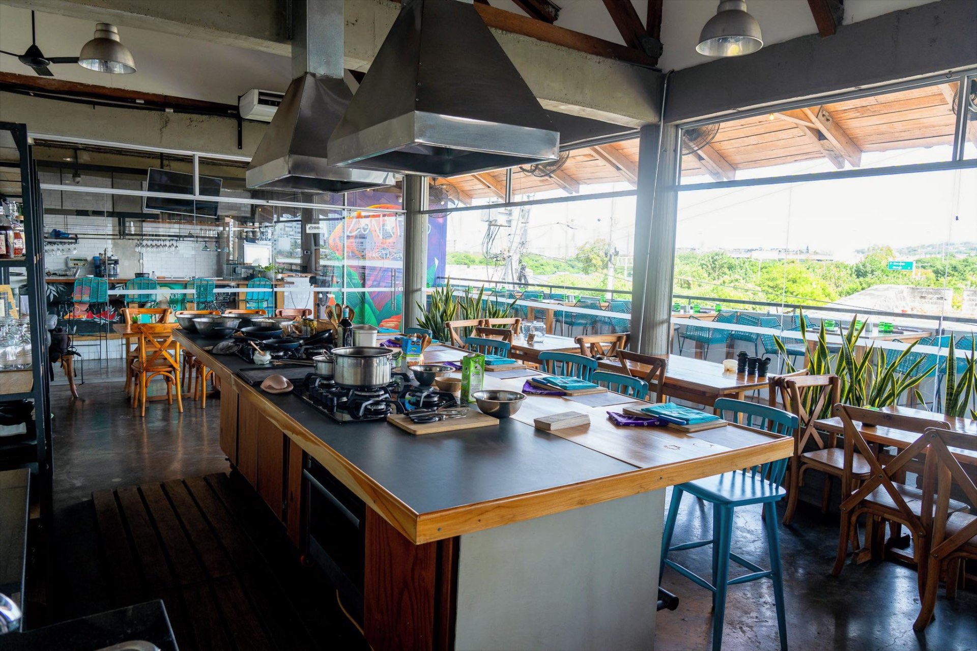 Estudio de cocina de Lunático Experience en Getsemaní, Cartagena